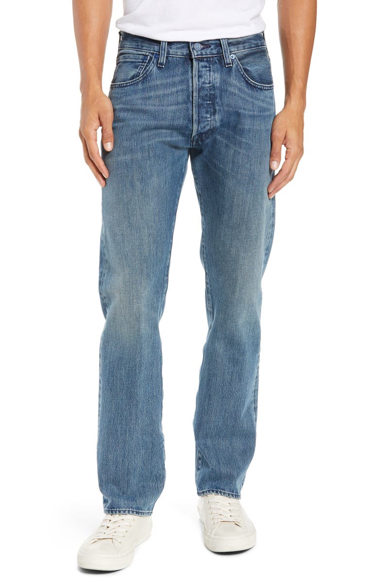 Levi's<sup>®</sup> 501<sup>®</sup> Straight Leg Jeans, Main, color, 