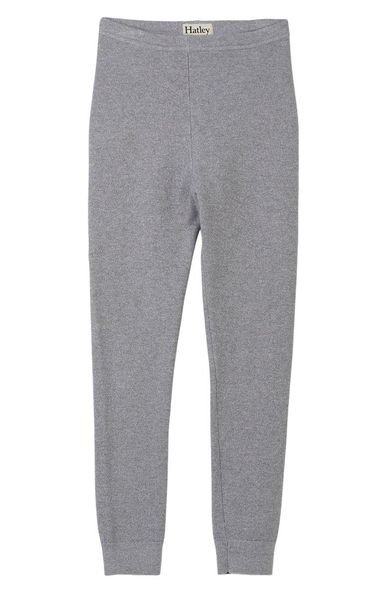 Hatley Kids' Shimmer Knit Leggings, Main, color, Grey