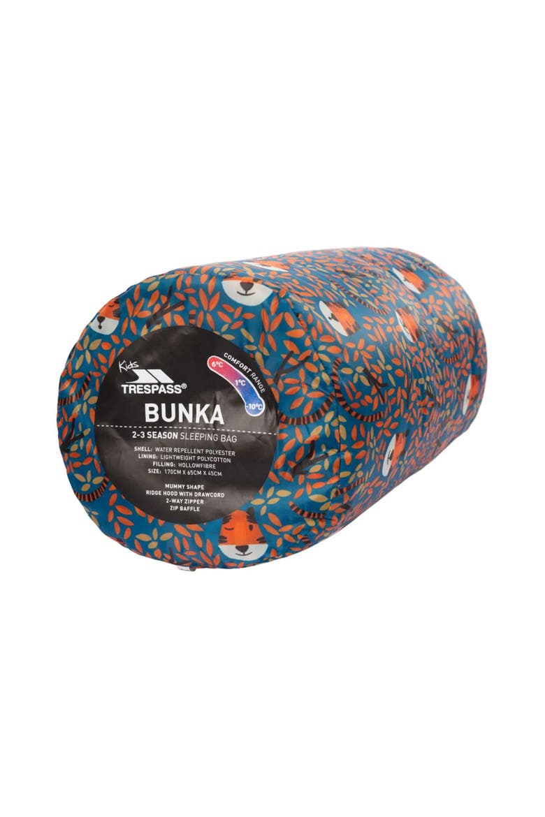 Childrens/kids Bunka Lightweight Mummy Sleeping Bag, Alternate, color, Teal