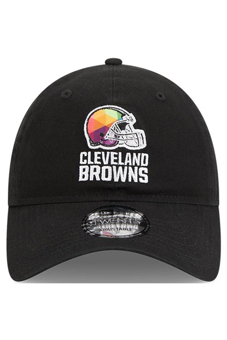 Men's New Era  Black Cleveland Browns 2023 NFL Crucial Catch 9TWENTY Adjustable Hat, Alternate, color, Black