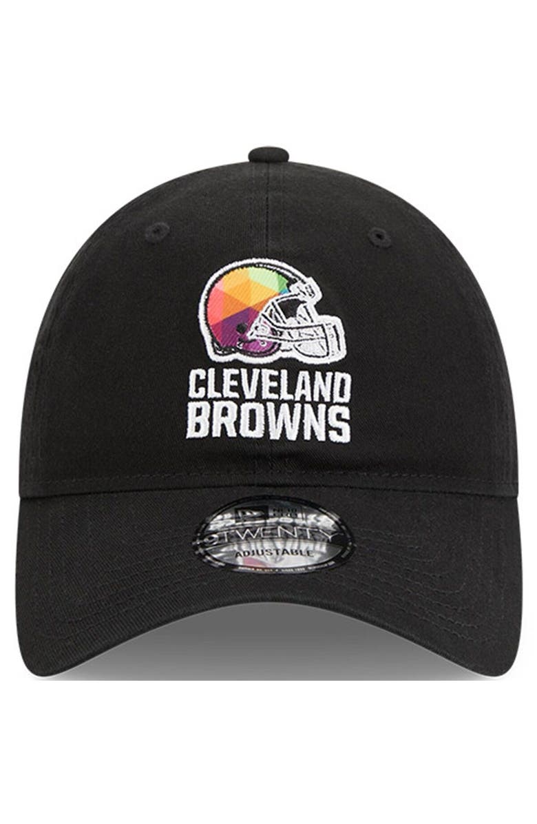 New Era Men's New Era Black Cleveland Browns 2023 NFL Crucial Catch 9TWENTY Adjustable Hat, Alternate, color, Black
