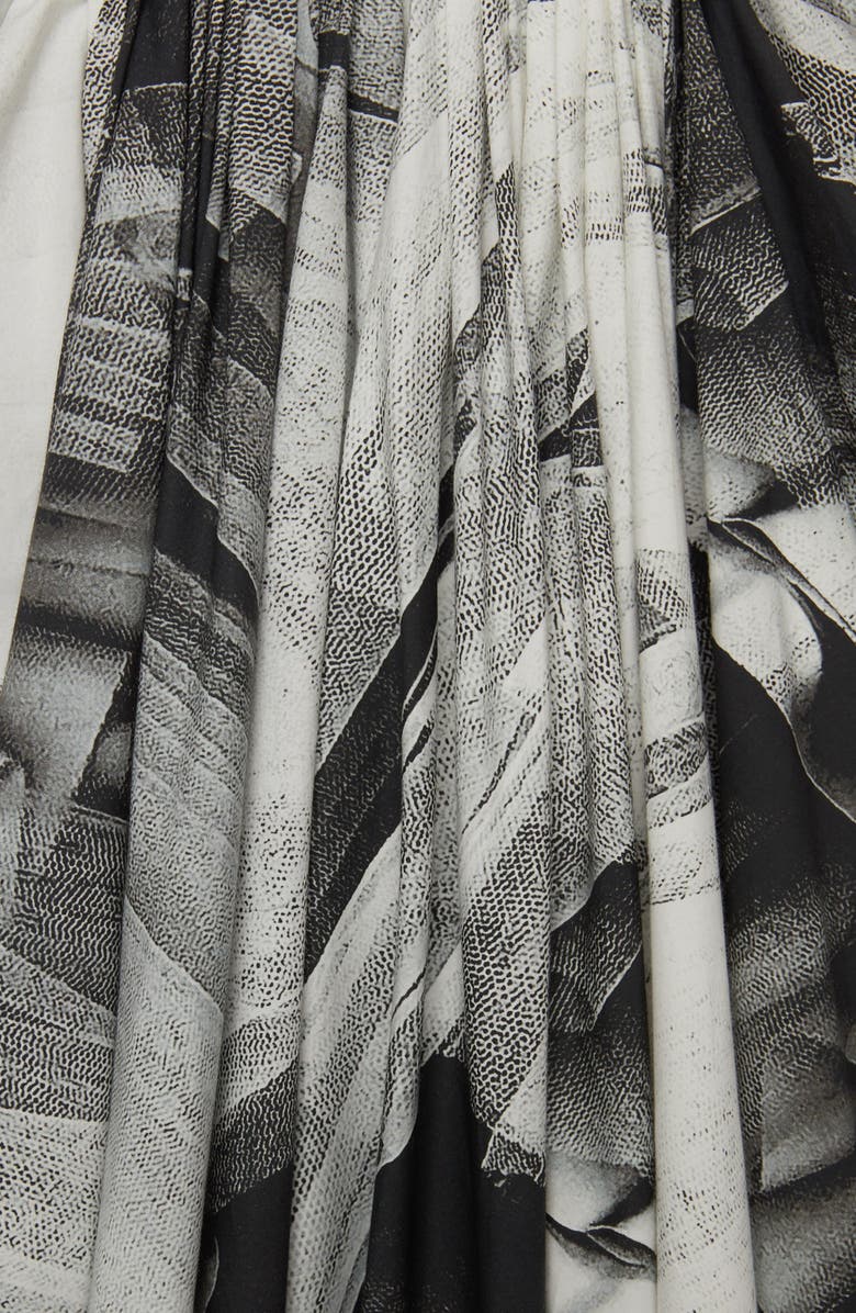 McQueen Alexander McQueen Tulle Print Cotton Skirt, Alternate, color,