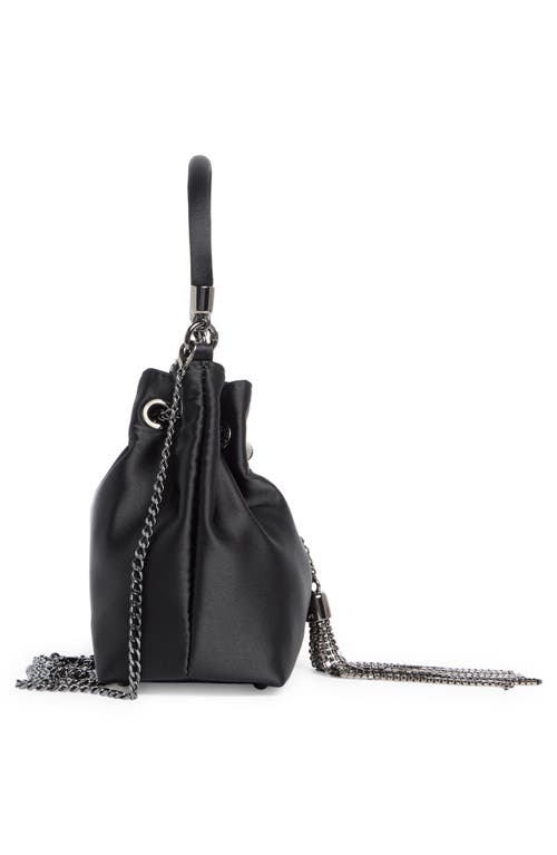 Olga Berg Amanda Satin Bucket Bag