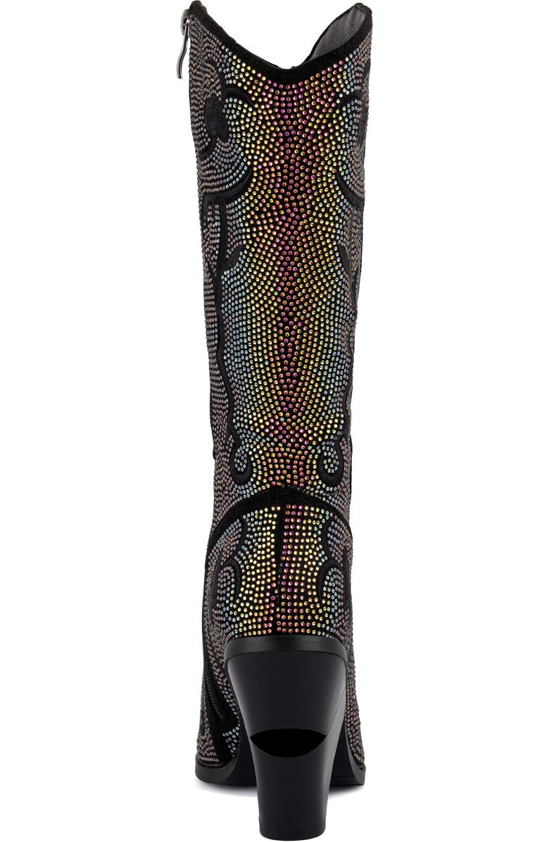 LONDON RAG Glimmer Western Boot, Alternate, color, Black