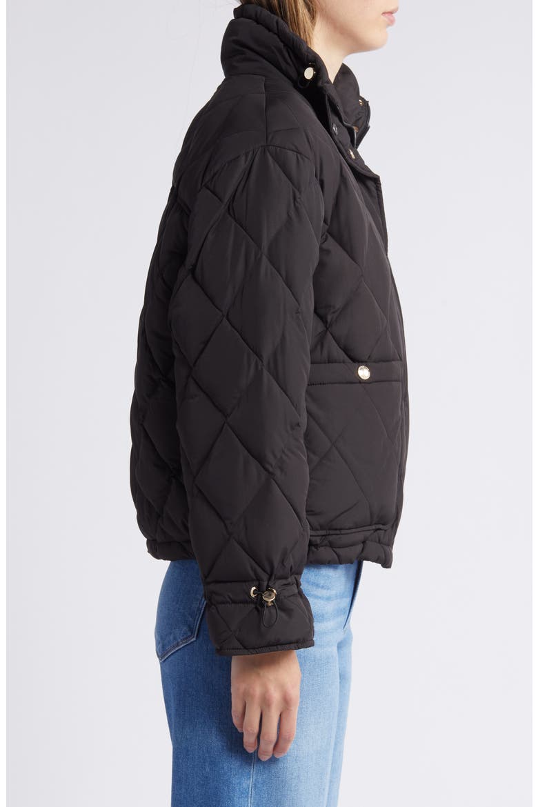 Diamond Quilted Jacket, Alternate, color, BLACK