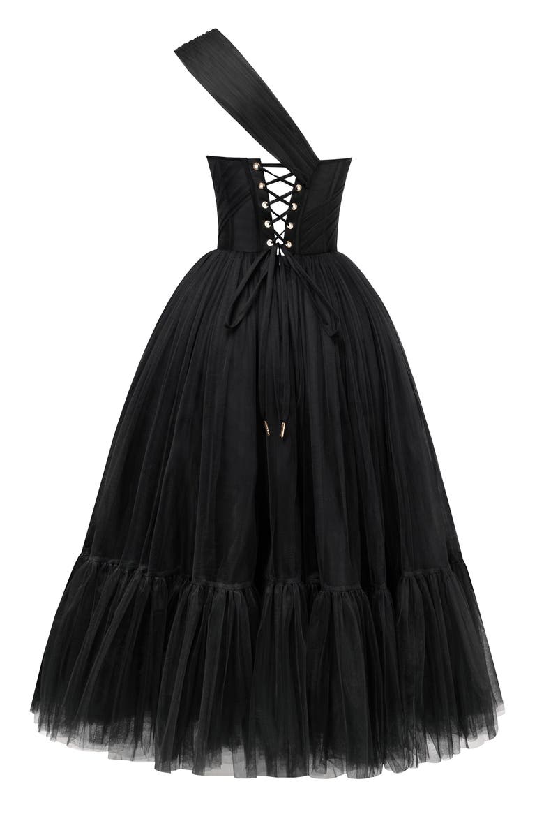 Milla One-Shoulder Cocktail Tulle Dress, Alternate, color, 