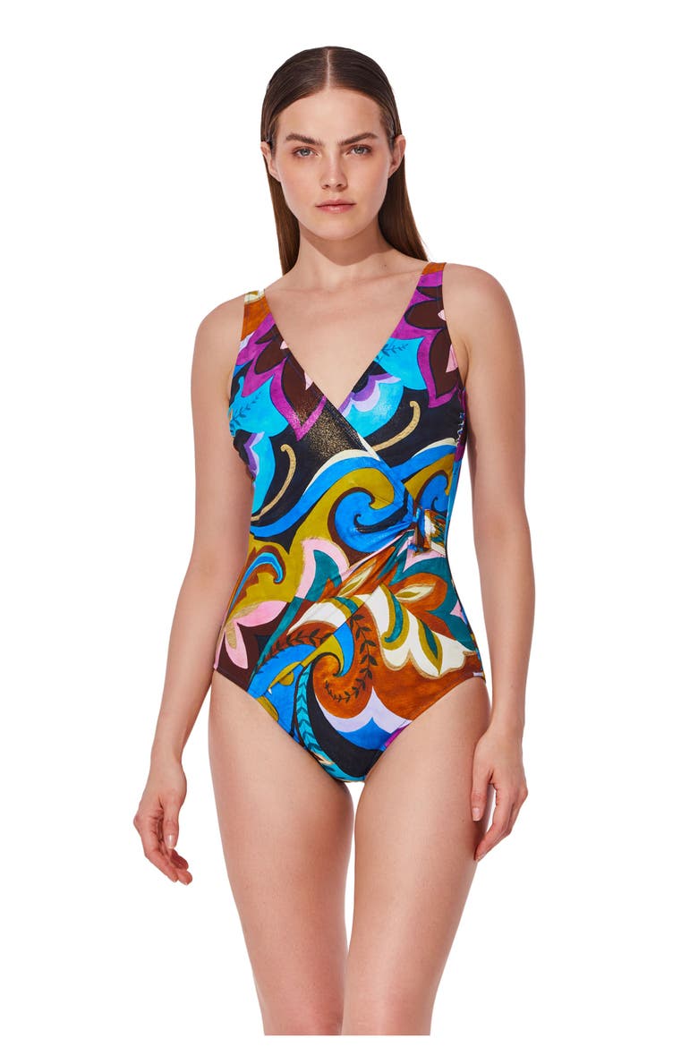Porto Surplice One Piece, Main, color, Multi