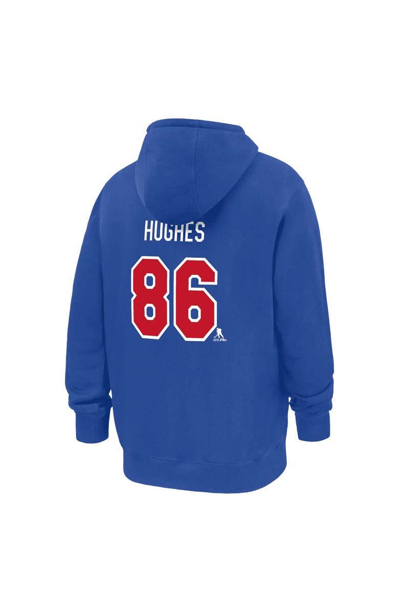Nike Men's Nike Jack Hughes Royal US Hockey 2026 Name & Number Hoodie, Alternate, color, Royal