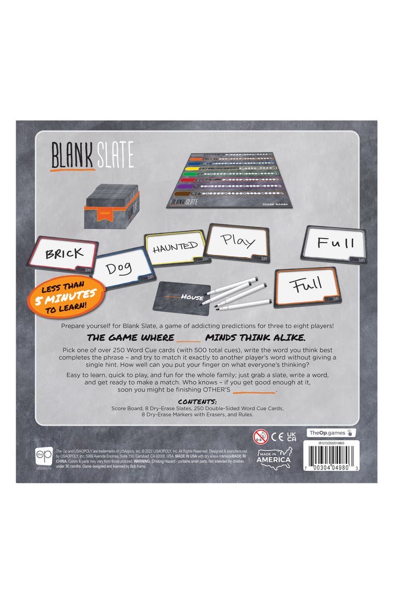 USAOPOLY Blank Slate Word Association Party Game, Alternate, color, Multicolored