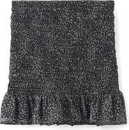 MANGO TEEN Leopard Ruffle Miniskirt