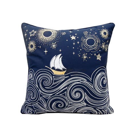 Cape Series Stormy Seas Indoor/Outdoor Accent Pillow