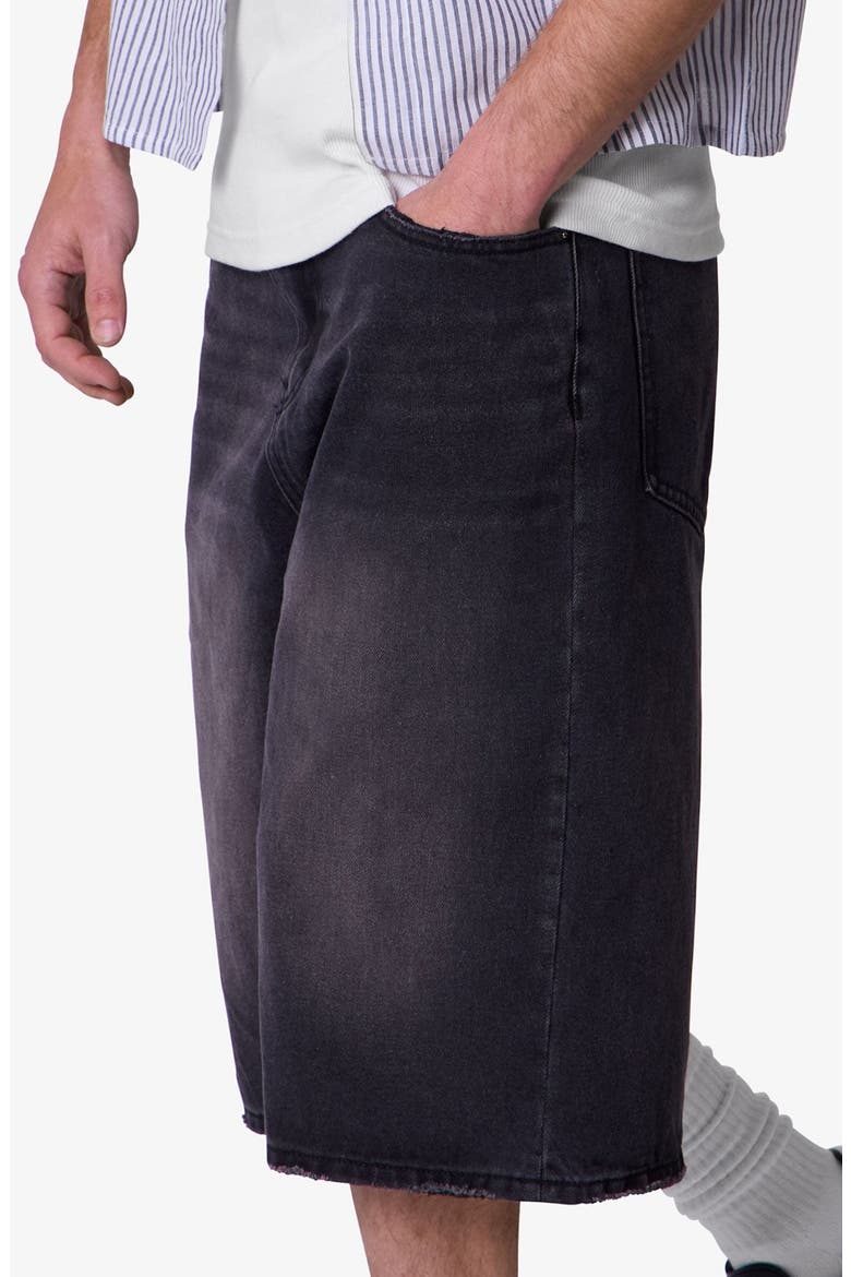 Ultra Baggy Denim Shorts, Alternate, color, BLACK