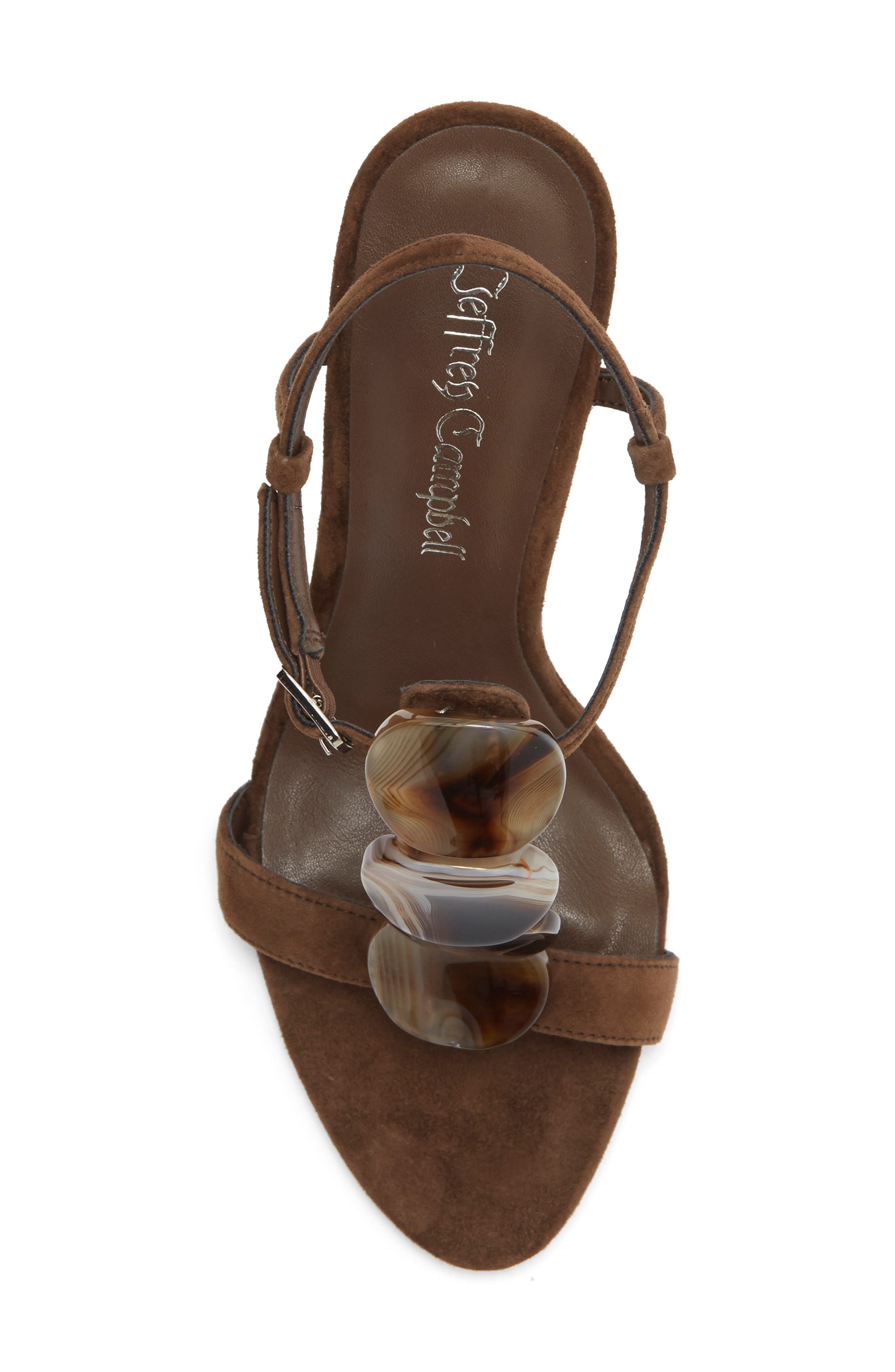 Jeffrey Campbell Palma T-Strap Wedge Sandal, Alternate, color, Brown Combo