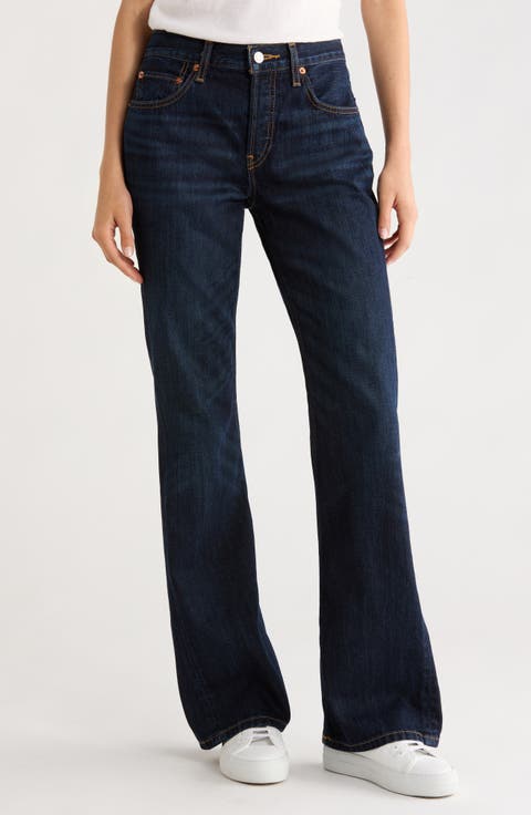 Twisted Bootcut Jeans (Dark Lady Blue)