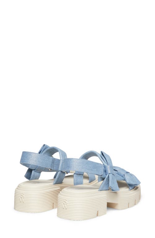 Stuart Weitzman Sofia Nolita Lug Sole Sandal In Blue Silver