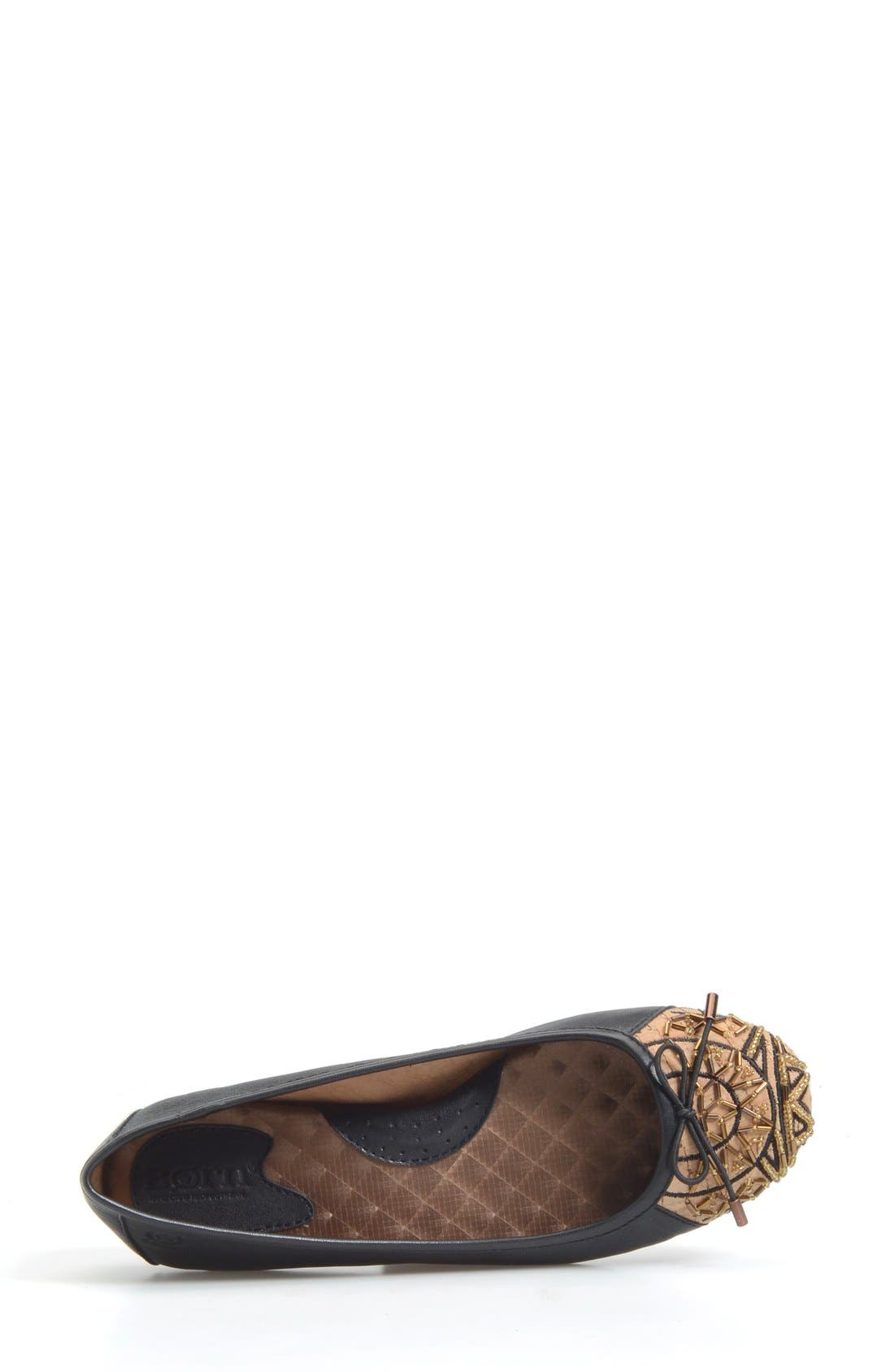 Børn 'Karmina' Embellished Cap Toe Ballet Flat, Alternate, color, 