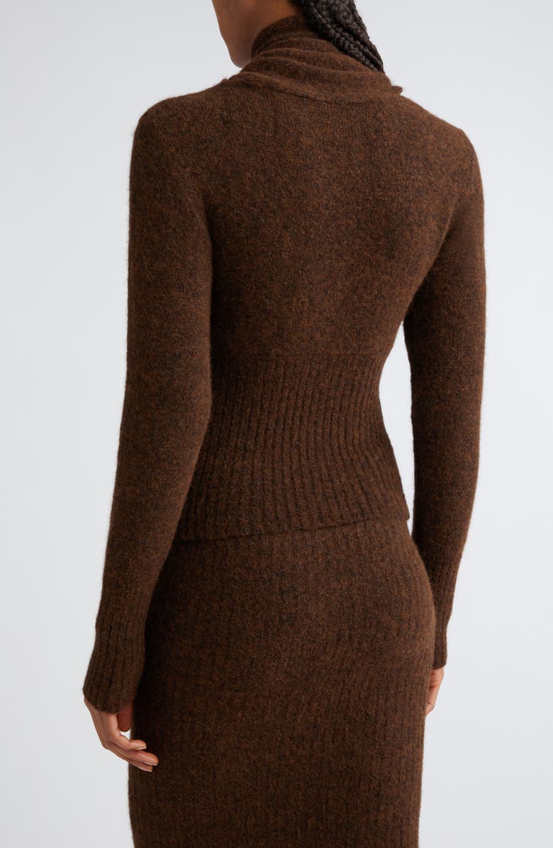 Paloma Wool Fico Scarf Tie Convertible Alpaca & Merino Wool Blend Sweater, Alternate, color, 