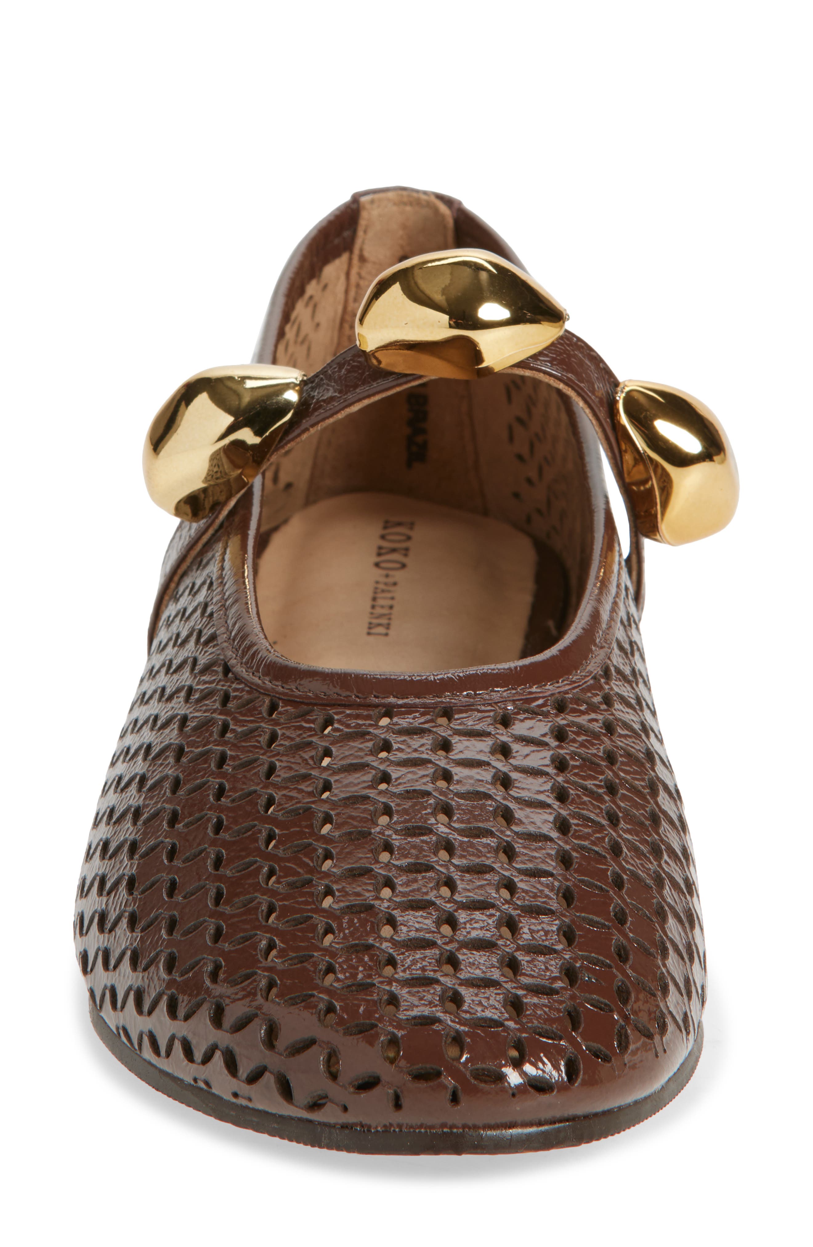 KOKO + PALENKI Shia Mary Jane Flat, Alternate, color, Brown Leather