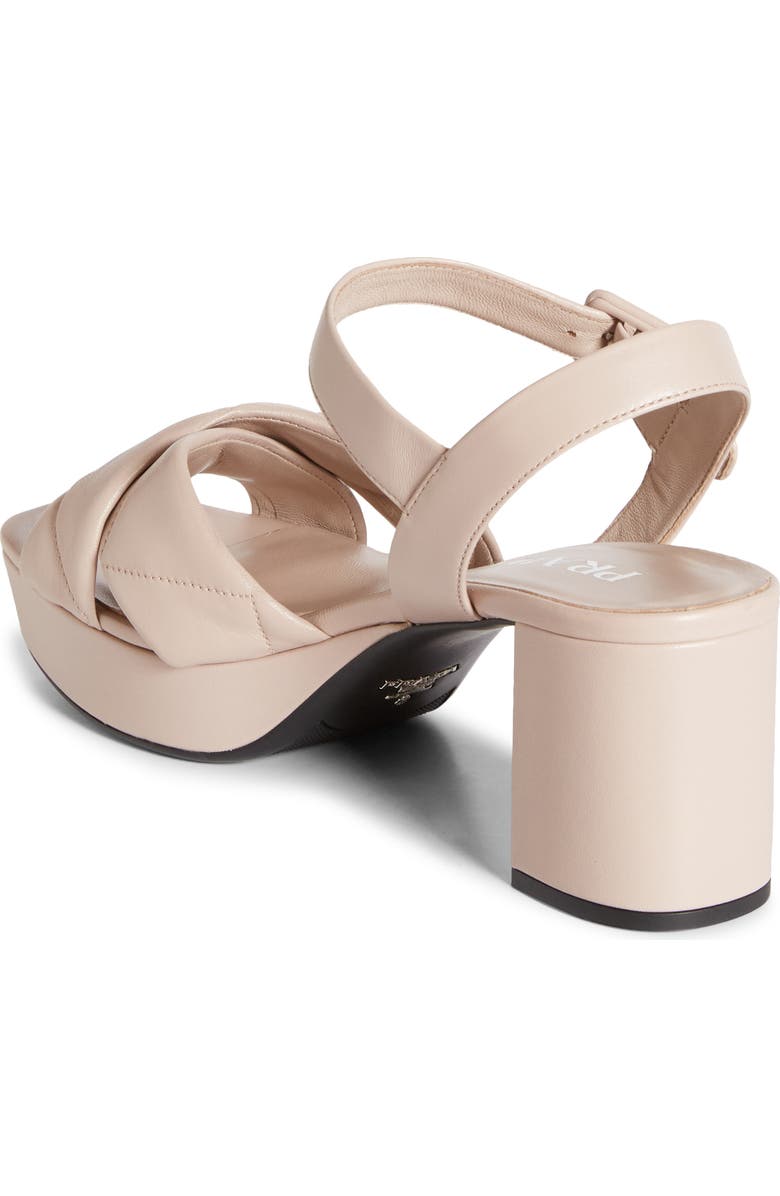 Prada Diagram Quilted Leather Platform Sandal, Alternate, color, Light Pink