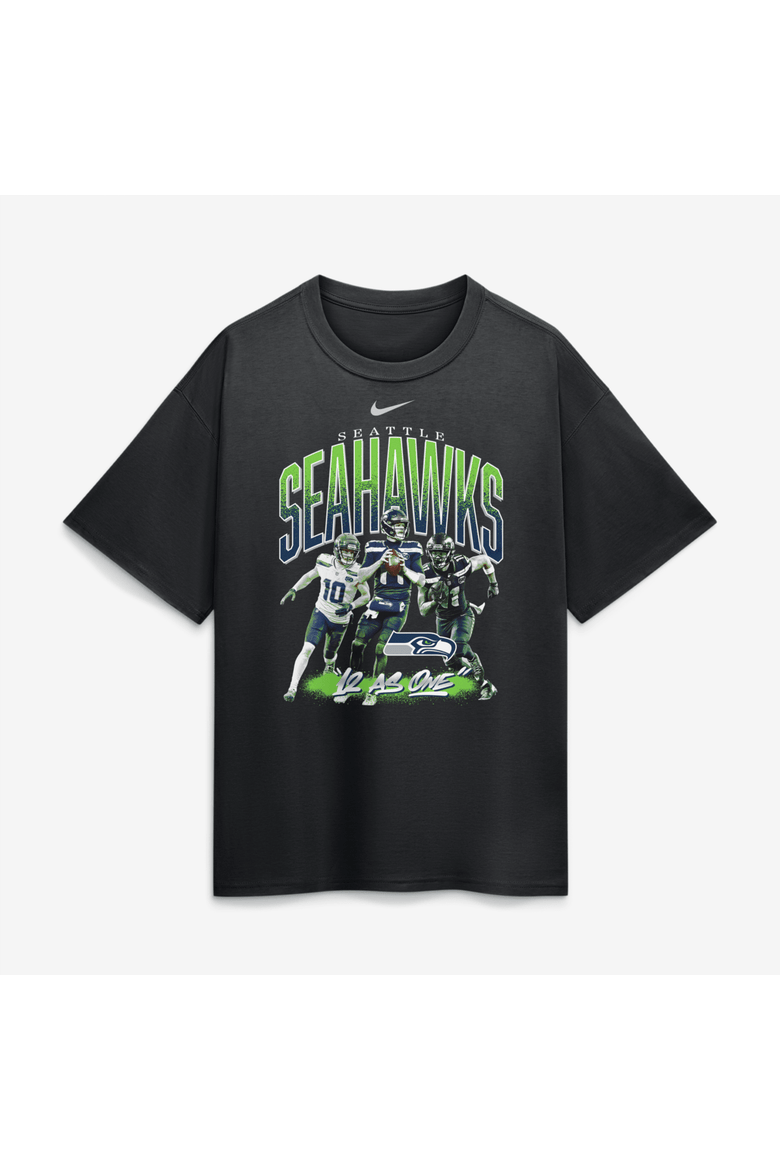 Men's Nike  Black Seattle Seahawks 12 As One T-Shirt, Main, color, Black
