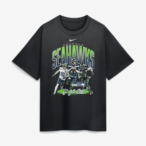 Men's Nike  Black Seattle Seahawks 12 As One T-Shirt