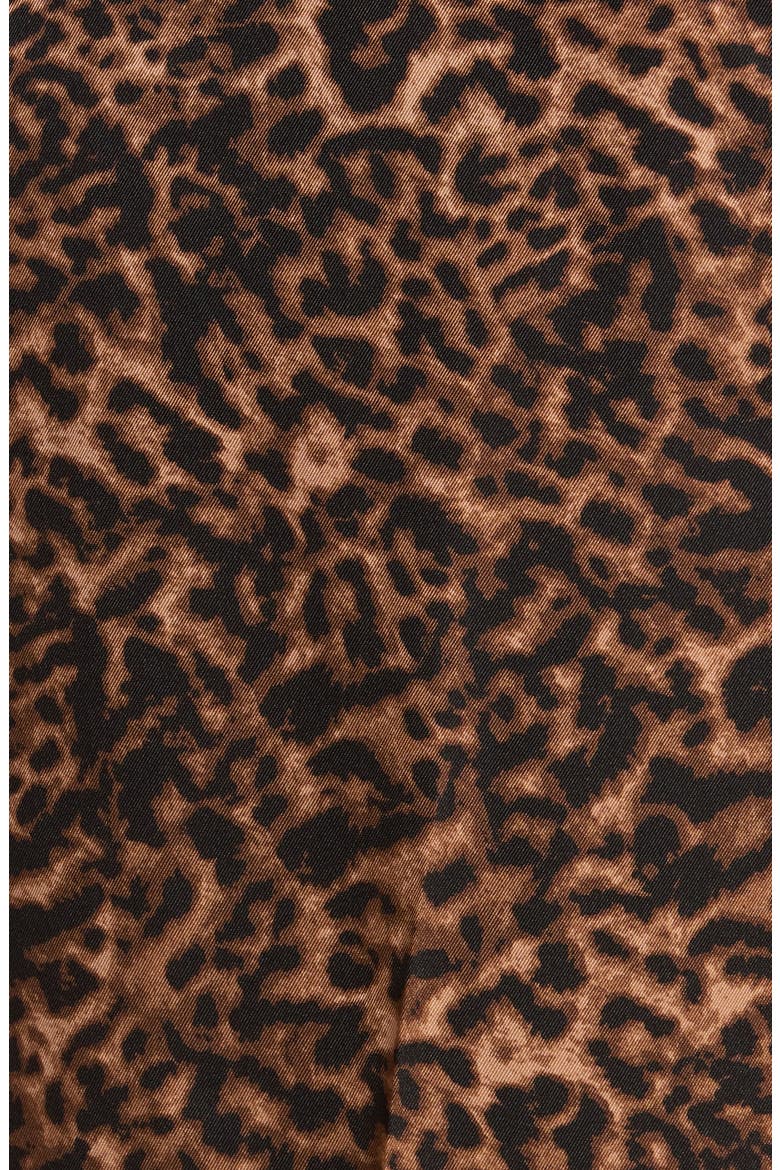 Leopard Print Wide Leg Pants, Alternate, color, WALNUT BLACK LEOPARD
