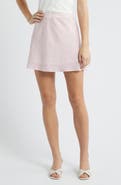 All in Favor Floral A-Line Miniskirt