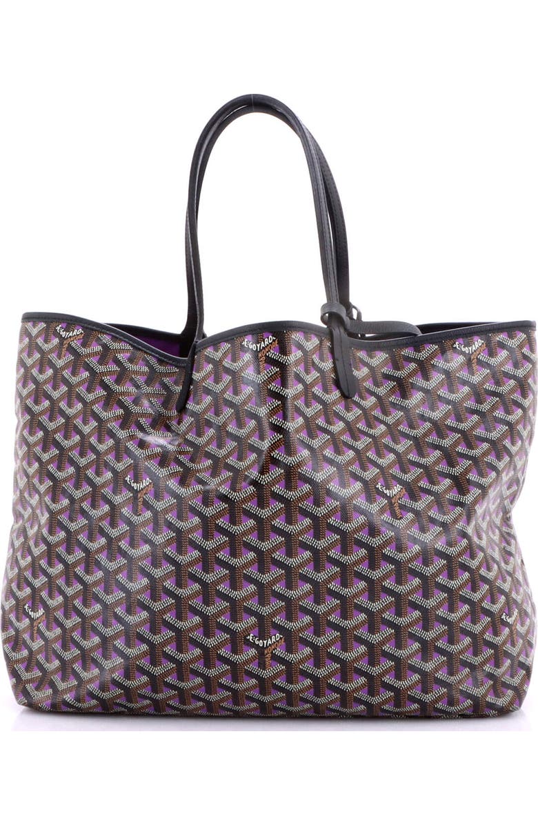 Pre-Owned Goyard Saint Louis Tote Claire Voie Coated Canvas PM, Alternate, color, Purple
