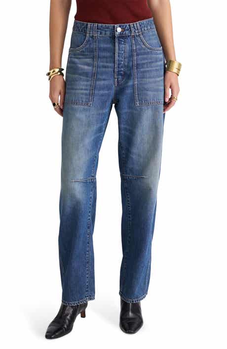 The Darted Utility Barrel Leg Jeans