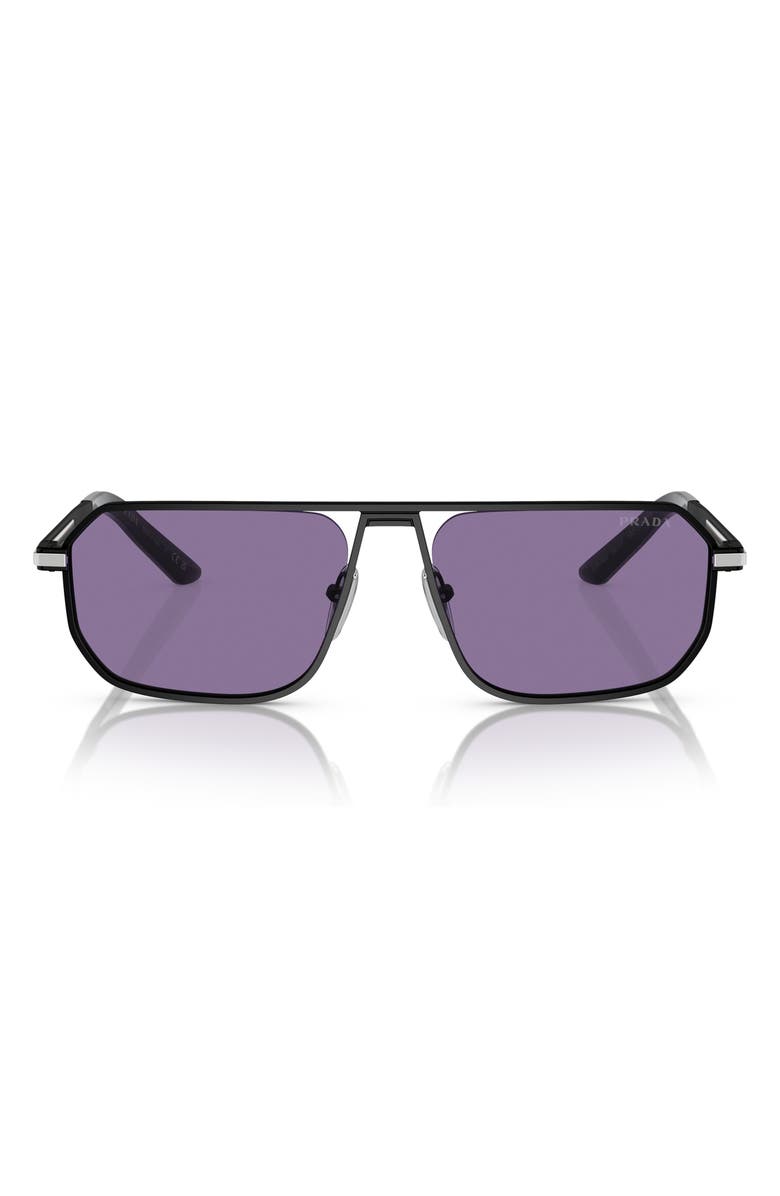 Prada 59mm Pillow Sunglasses, Main, color, 