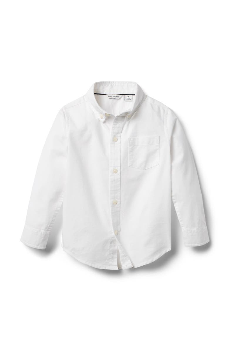Janie and Jack The Oxford Shirt, Main, color, White