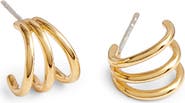 Madewell Demi Triple Huggie Hoop Earrings