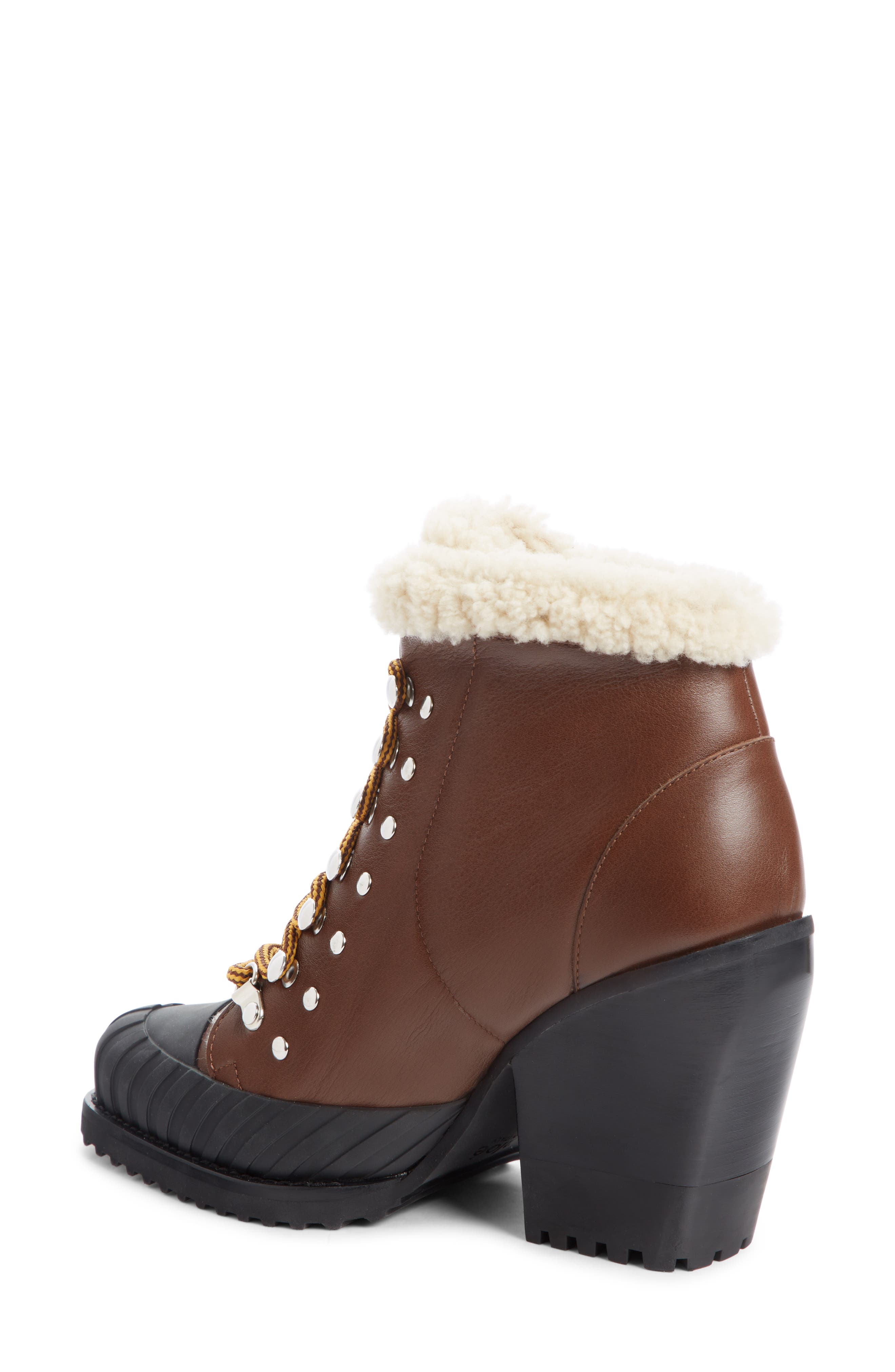 Chloé Rylee Genuine Shearling Lined Hiking Boot, Alternate, color, 