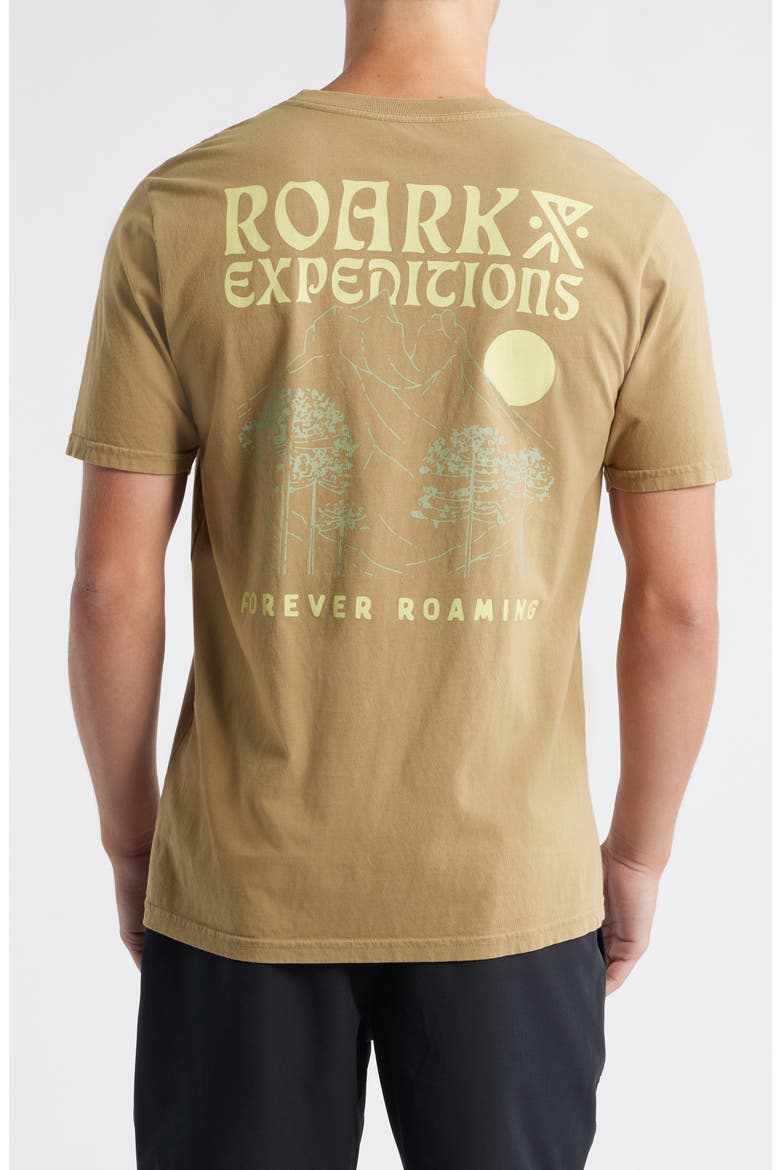 Forever Roaming Graphic T-Shirt, Alternate, color, KHAKI