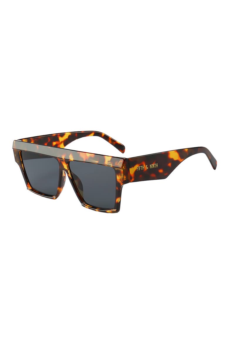 Avalon 70mm Square Sunglasses, Main, color, TORTE/ BLACK