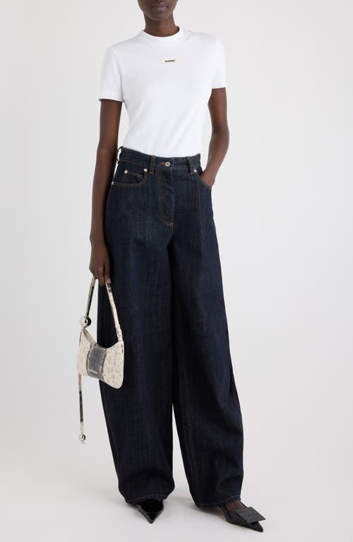 Jacquemus Le T-shirt Gros Grain T-shirt In White
