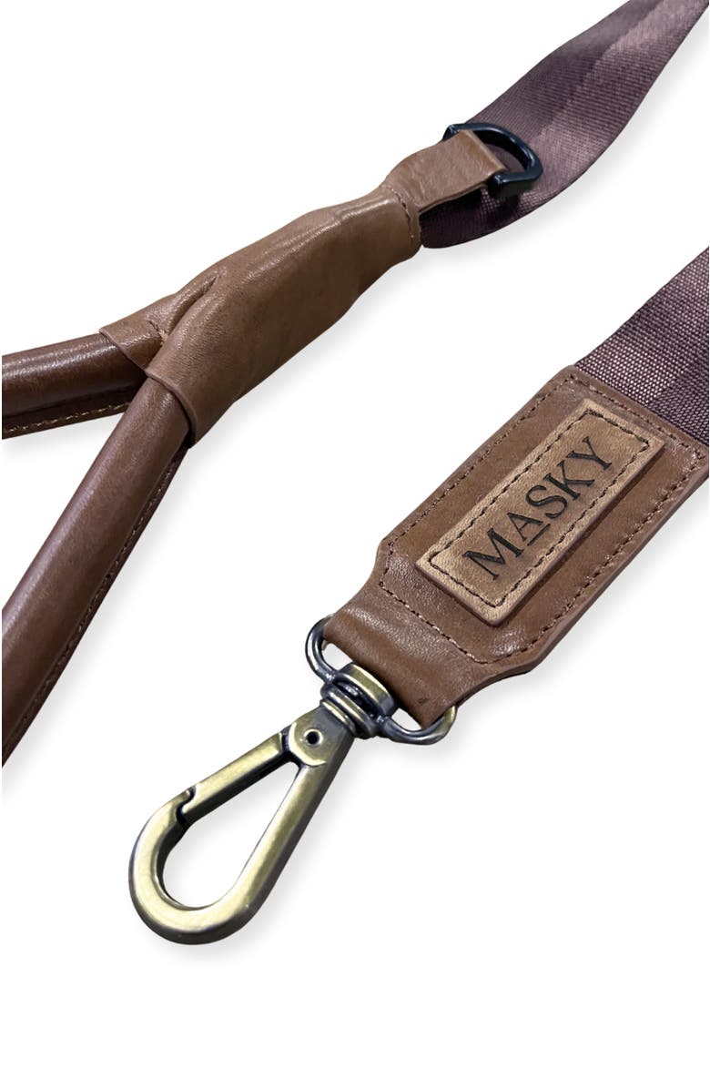 Masky Saddle Leash, Alternate, color, Cooper