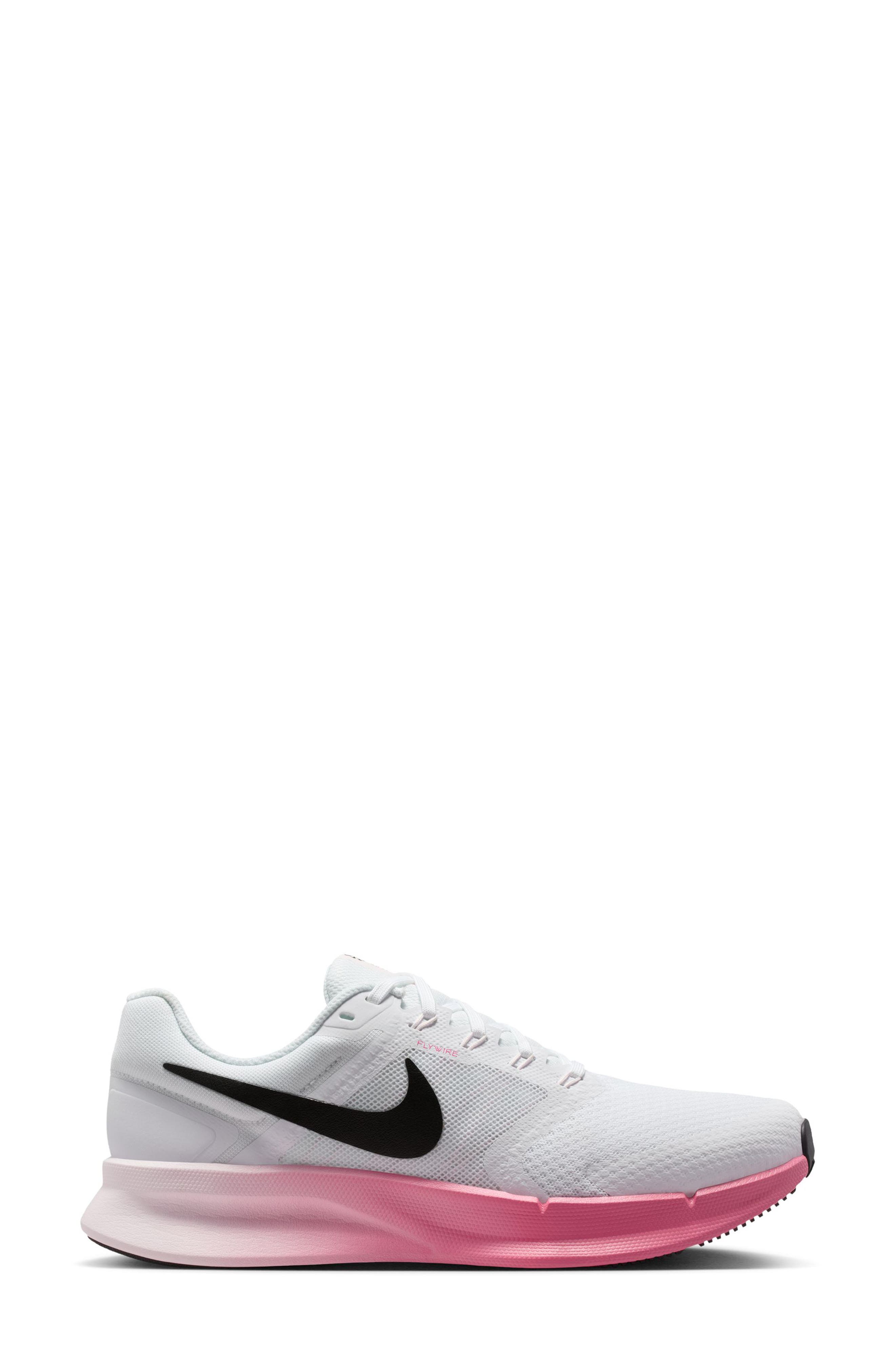 Nike Run Swift 3 Running Shoe, Alternate, color, White/ Black/ Pink-Peony