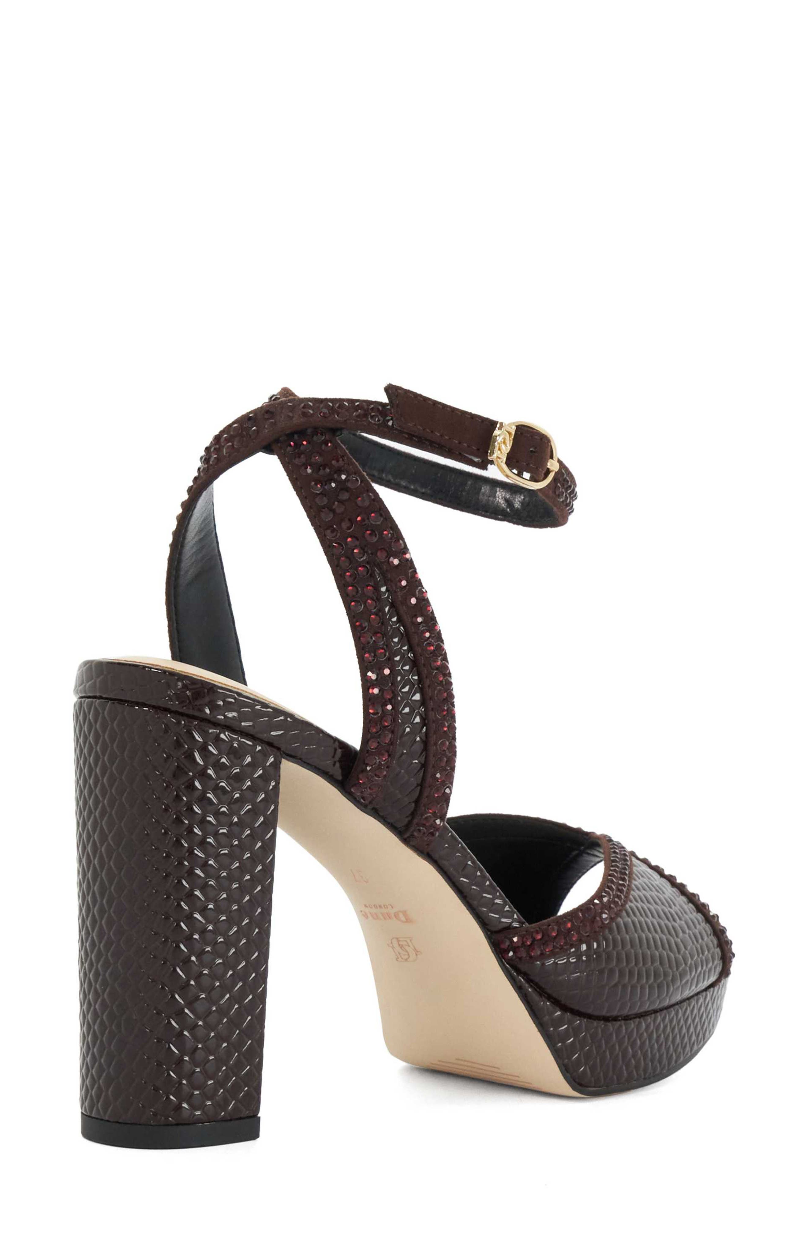 Merritt Crystal Croc Embossed Platform Sandal, Alternate, color, BURGUNDY