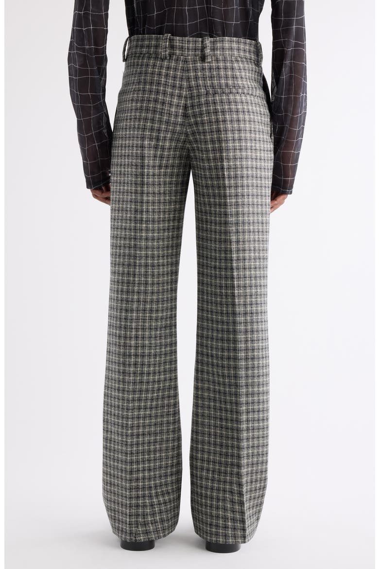 Palvin Check Wool Mouline Trousers, Alternate, color, BLACK/ WHITE