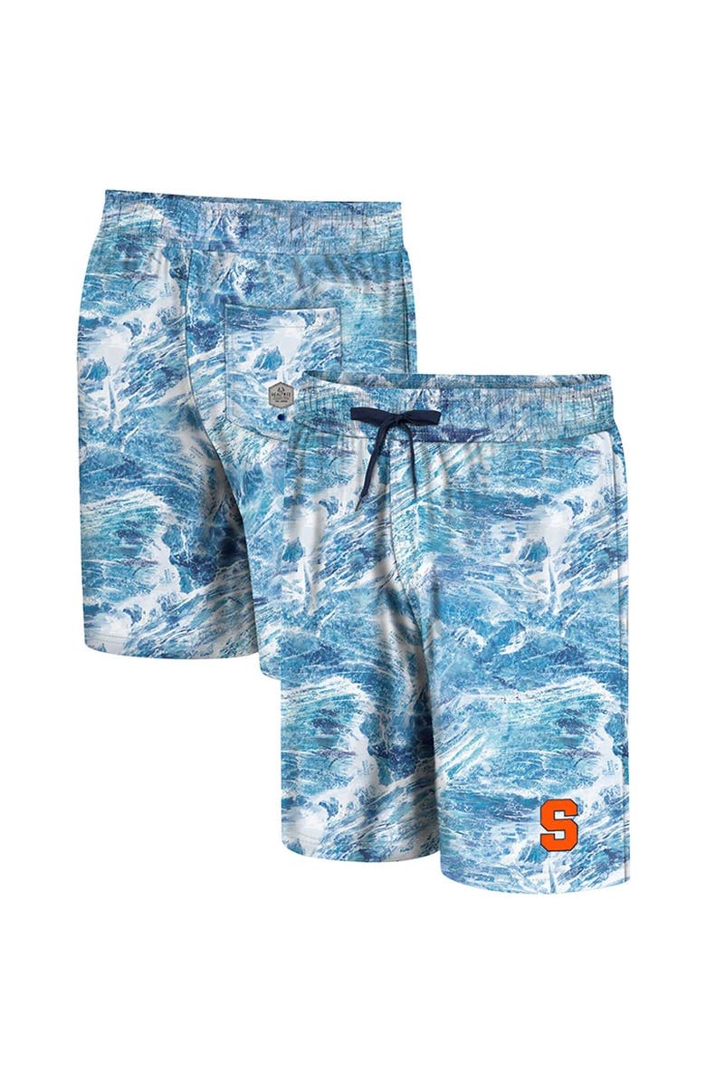 COLOSSEUM Men's Colosseum Blue Syracuse Orange Realtree Aspect Ohana Swim Shorts, Main, color, 