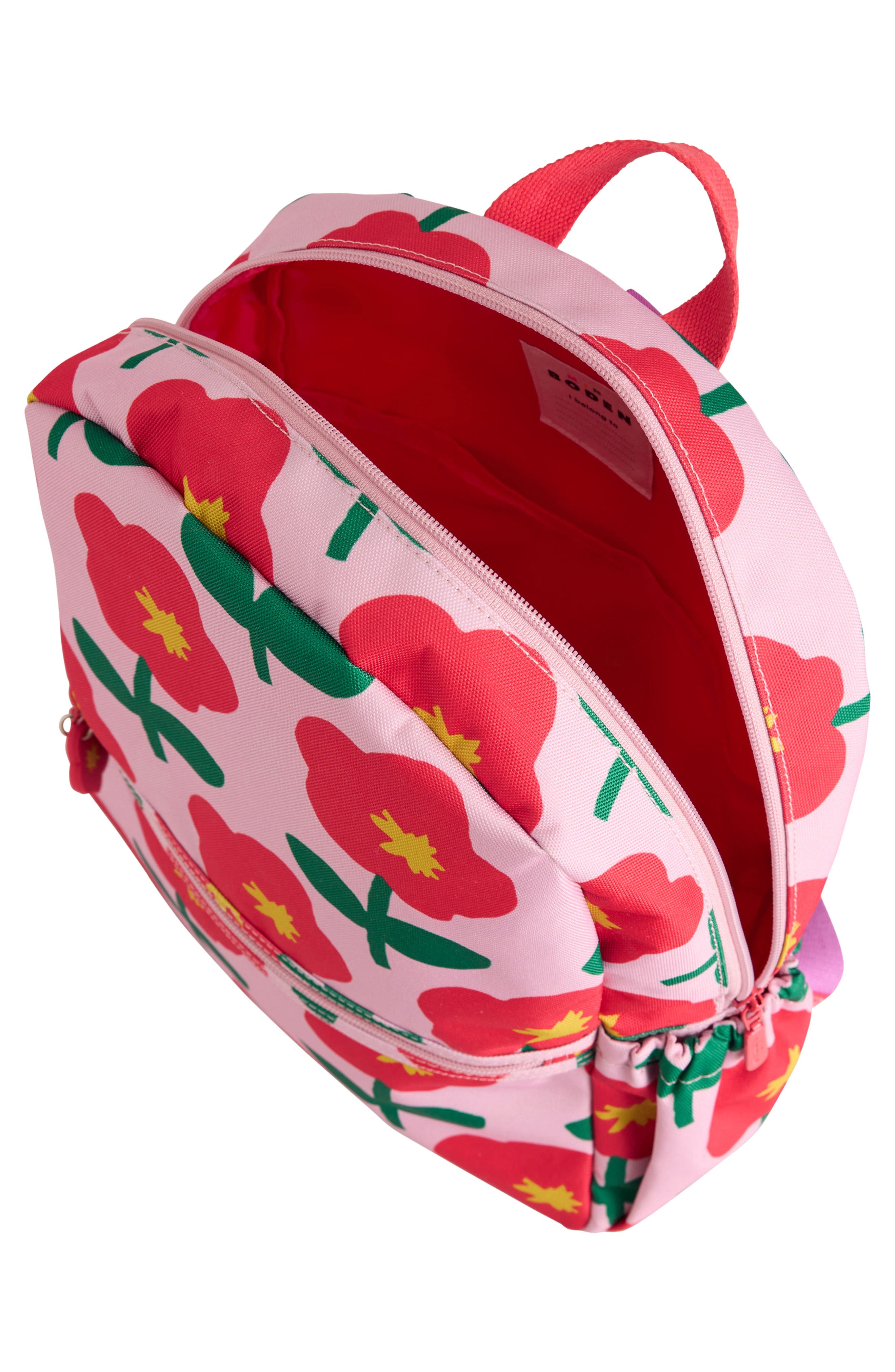 Mini Boden Kids' Cutout Flower Backpack, Alternate, color, 
