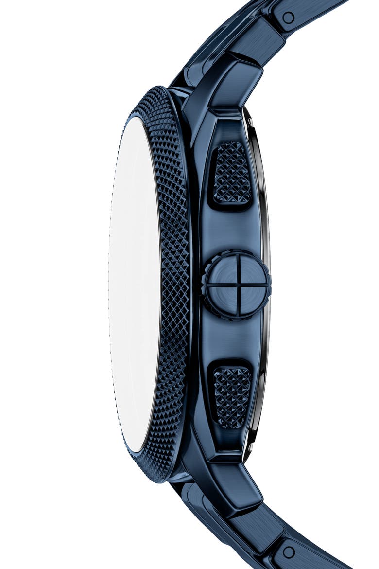 Machine Navy Chronograph Bracelet Watch, 44mm, Alternate, color, NAVY