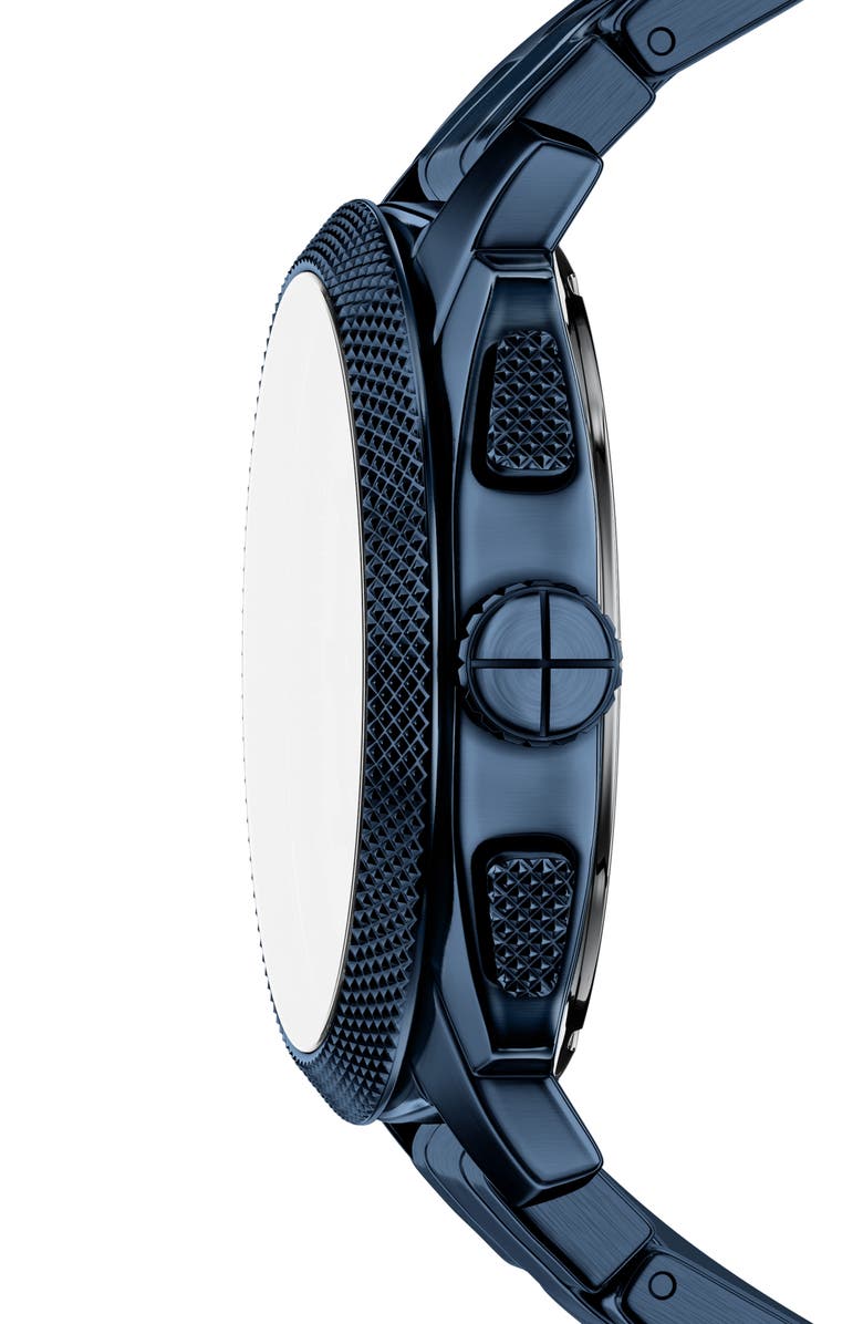 Fossil Machine Navy Chronograph Bracelet Watch, 44mm, Alternate, color, 
