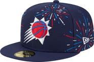 New Era Men's New Era Navy Phoenix Suns Americana Fireworks 59FIFTY Fitted Hat