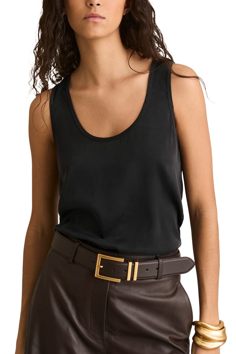 Ruby Scoop Neck Tank, Main, color, BLACK