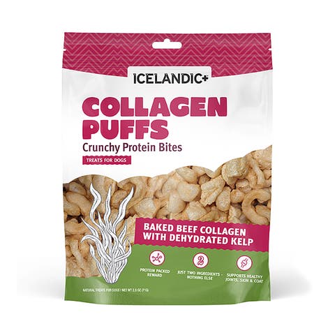 Collagen Puffs Baked Beef Collagen W/ Dehydrated Kelp 2.5oz