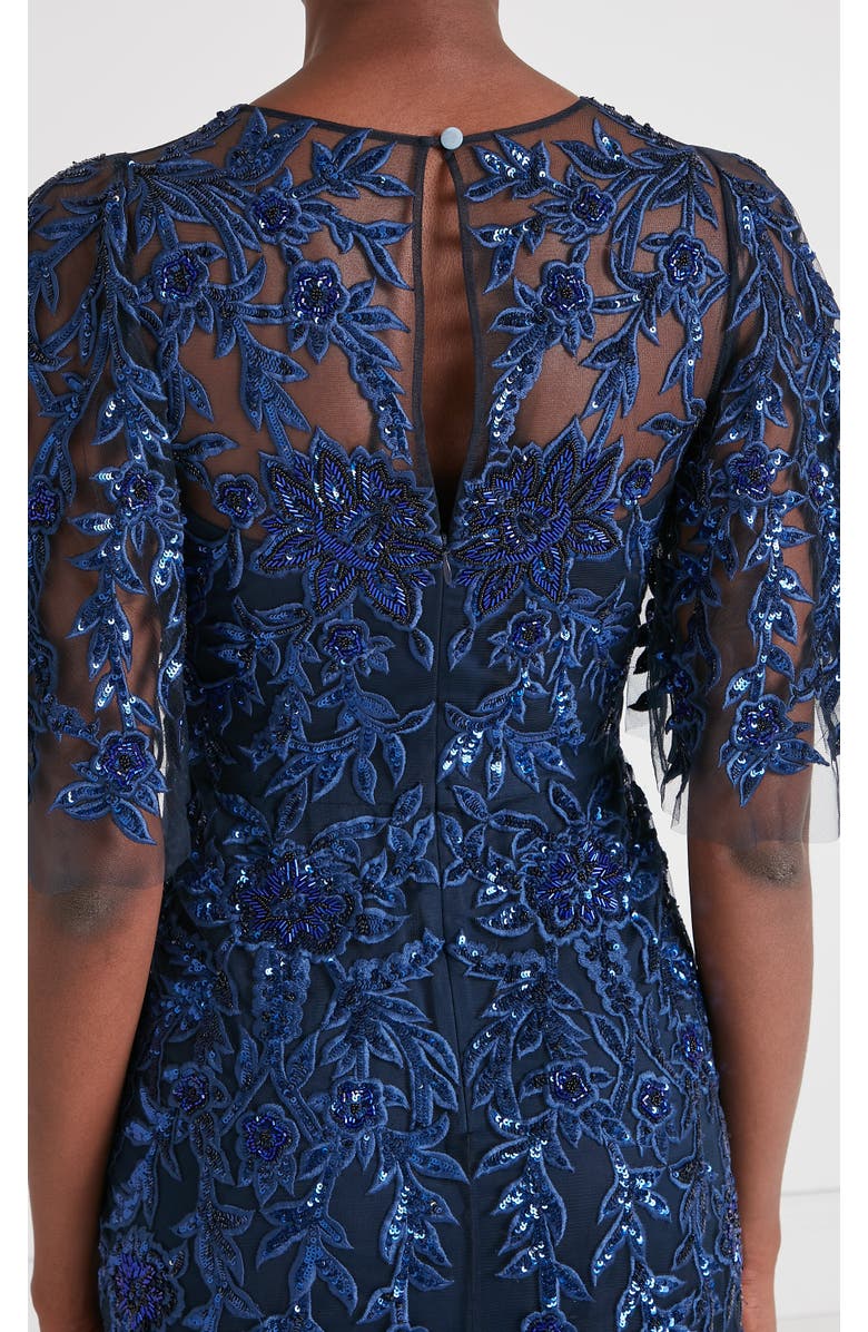 Temperley London Genevieve Gown, Alternate, color, Midnight Blue