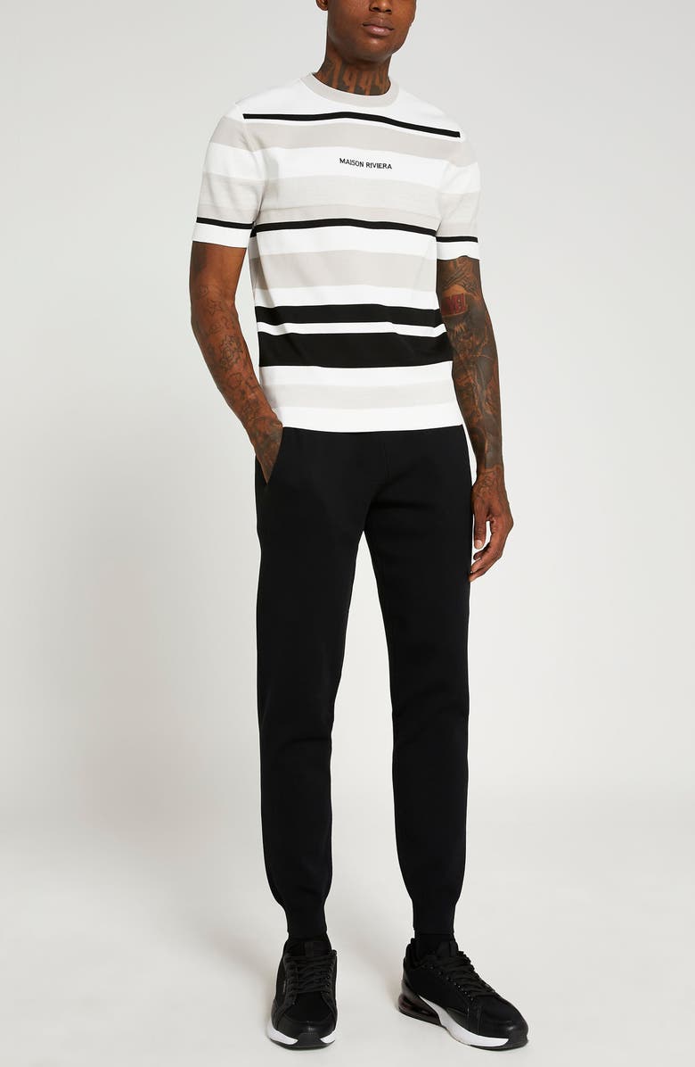 River Island Men's Maison Stripe T-Shirt, Alternate, color, 