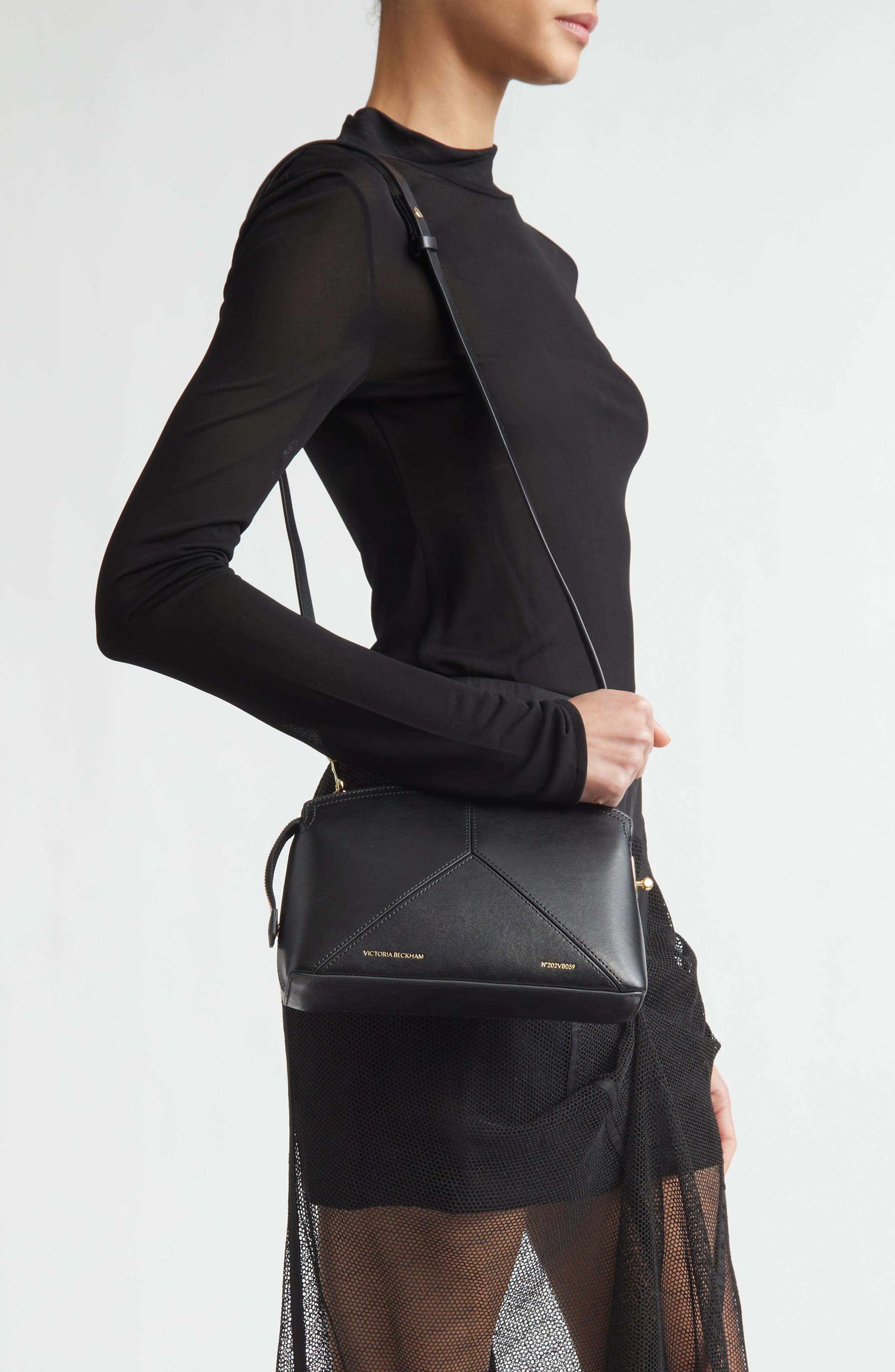 Victoria Beckham Victoria Leather Crossbody Bag, Alternate, color, 